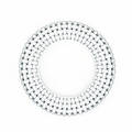 Hand Cut Lead Free Crystal Woven Edged Round Plate w/ Smooth Center (12")